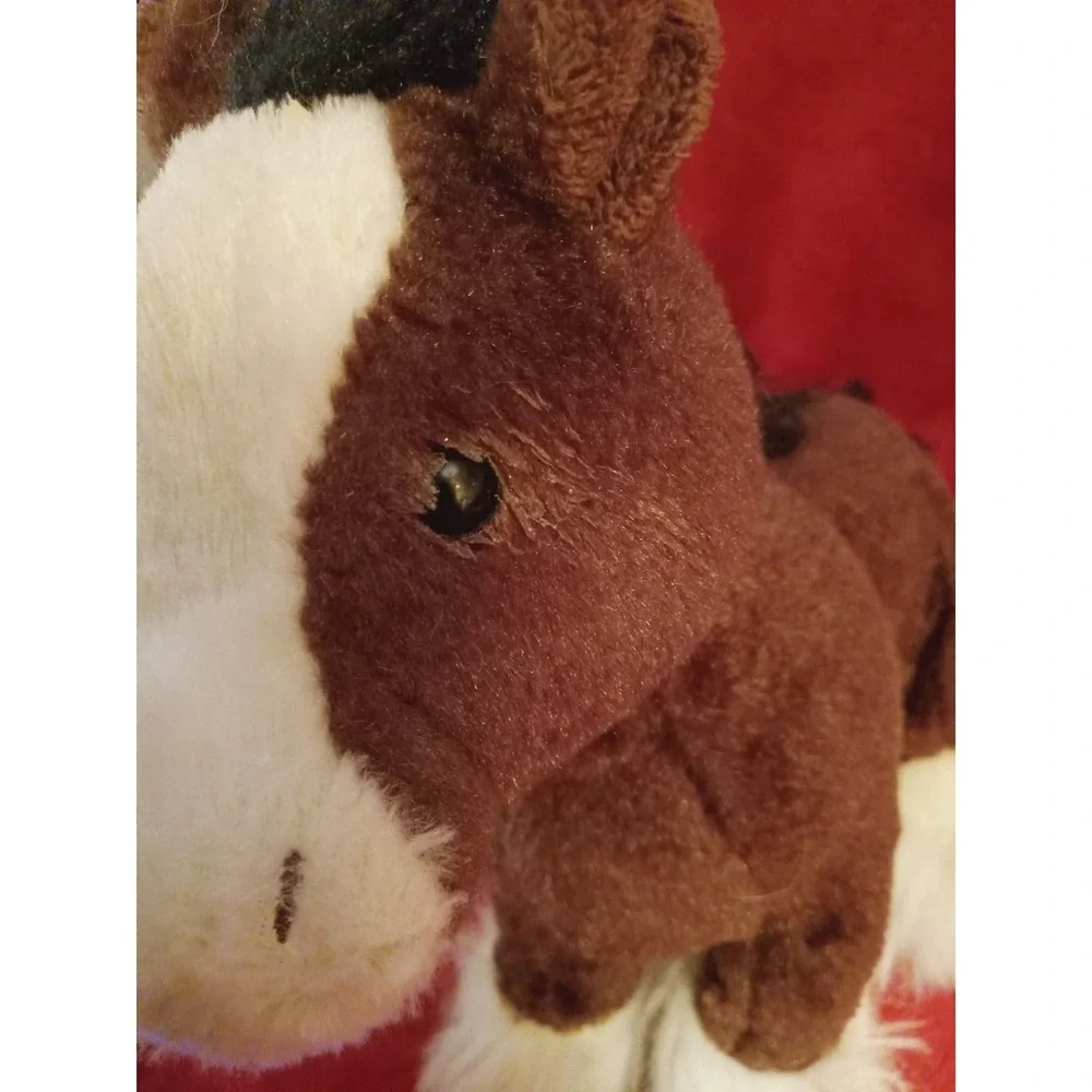 Ganz Webkinz Clydesdale Horse Stuffed Animal Plush Toy / NO CODE